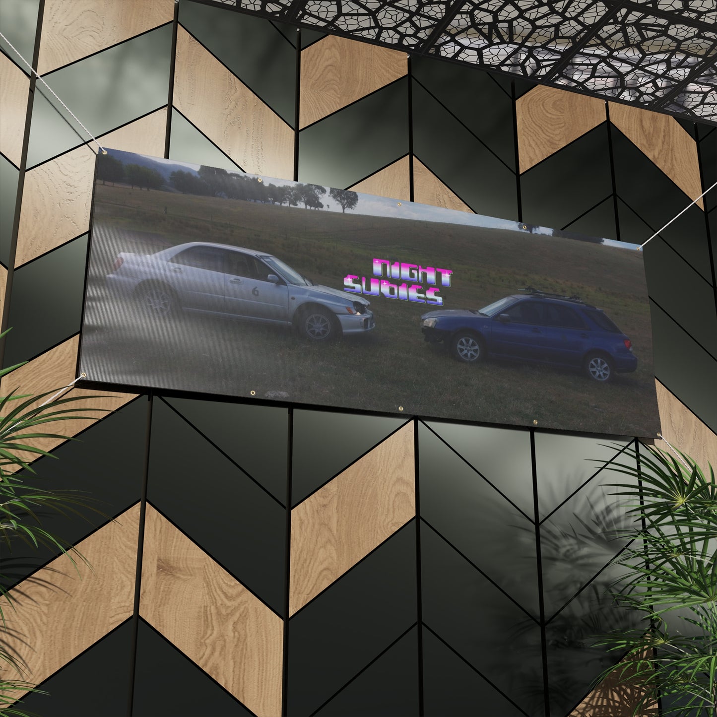 NIGHTSUBIES Subaru & Bubble Banner