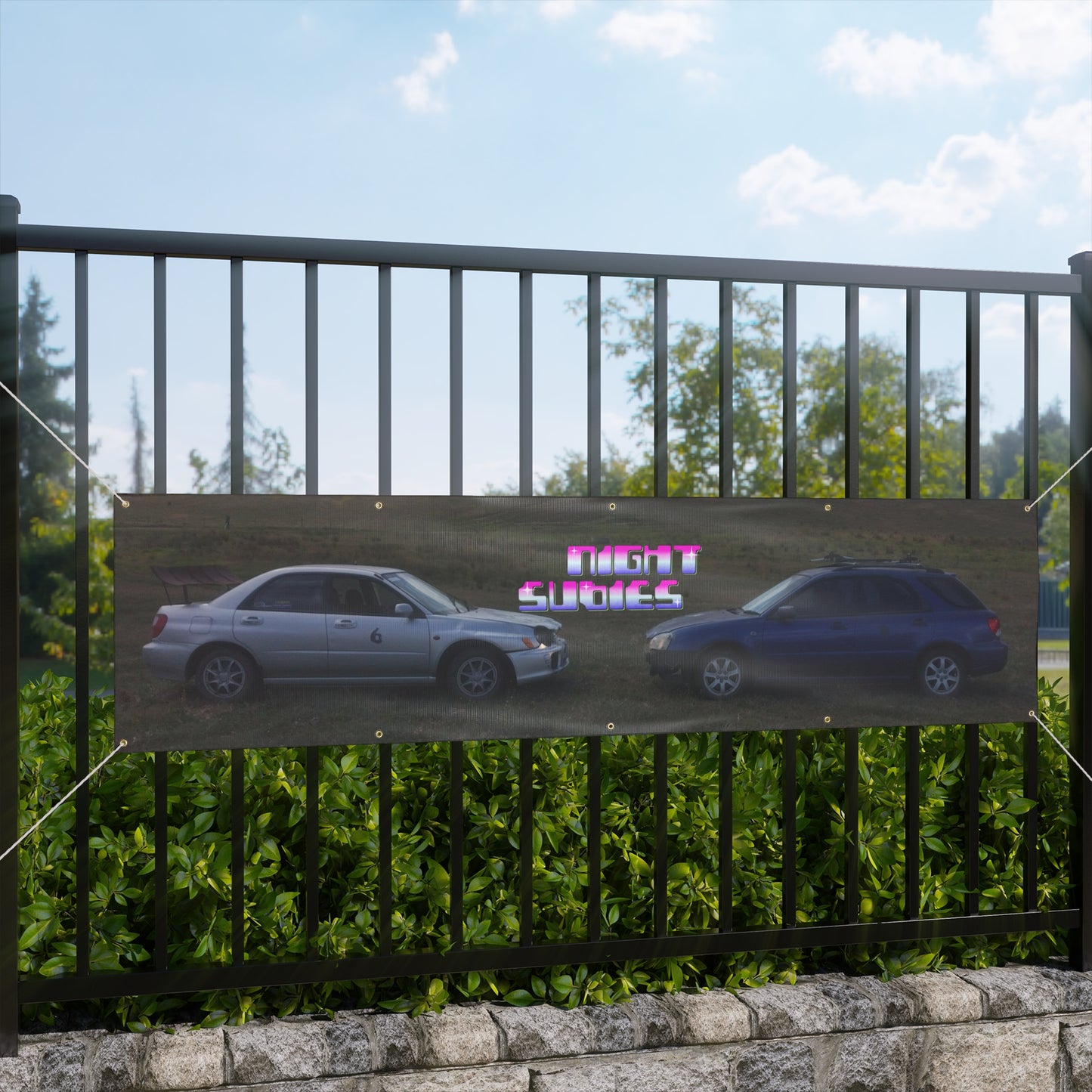 NIGHTSUBIES Subaru & Bubble Banner