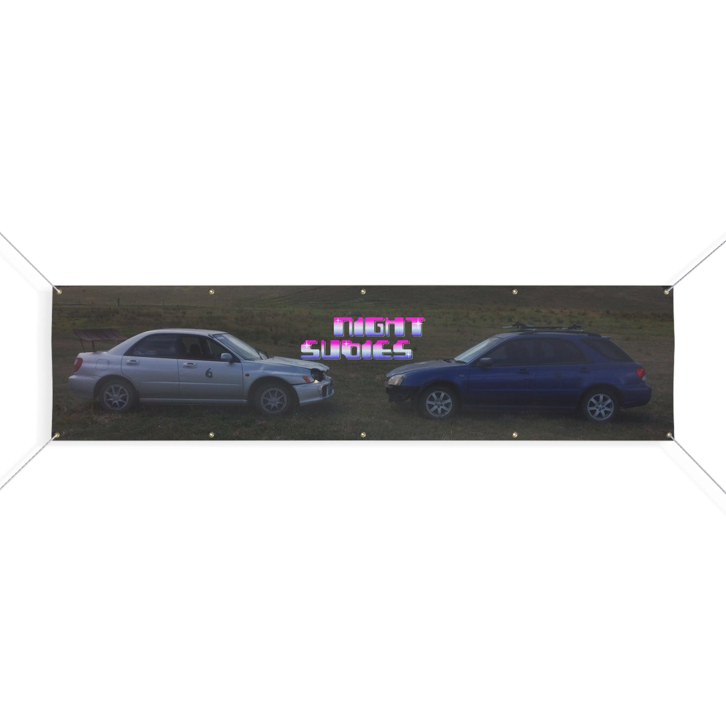 NIGHTSUBIES Subaru & Bubble Banner