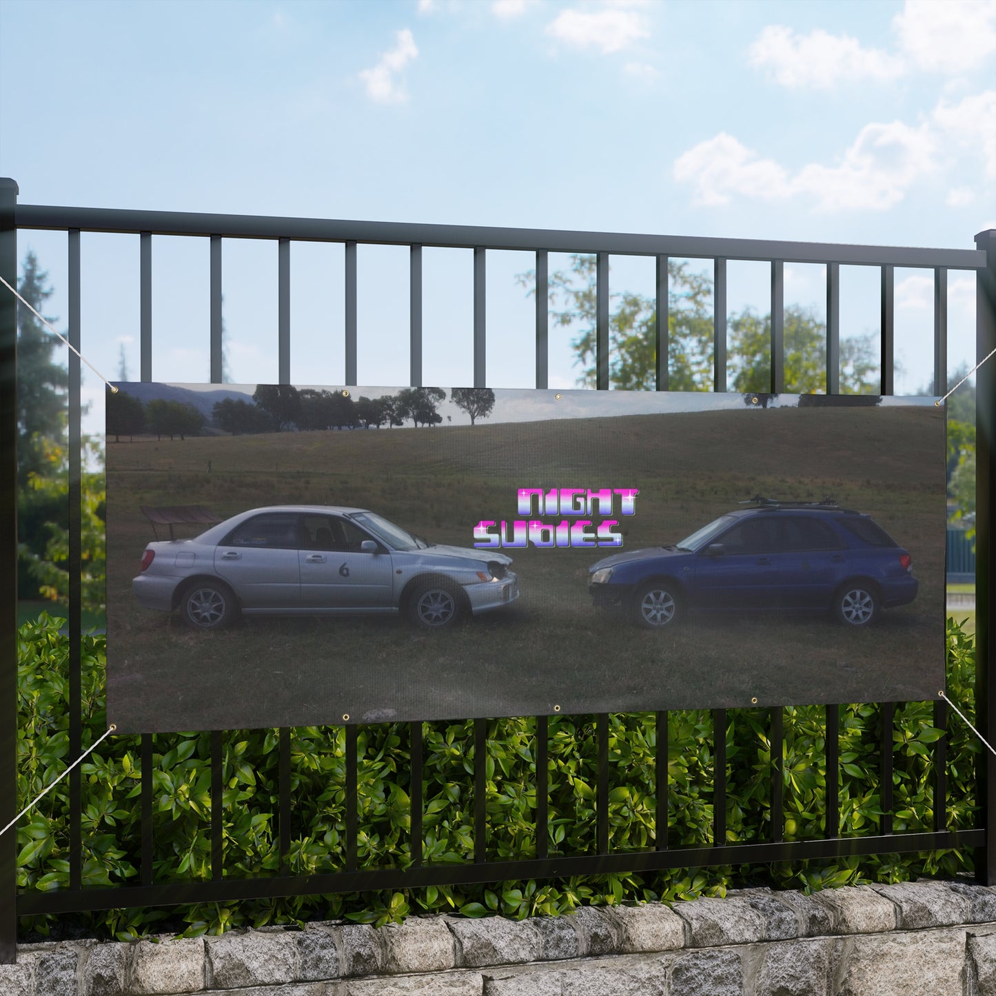 NIGHTSUBIES Subaru & Bubble Banner