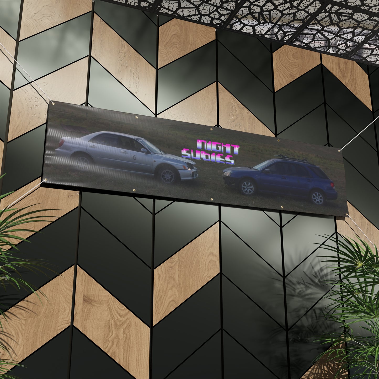 NIGHTSUBIES Subaru & Bubble Banner