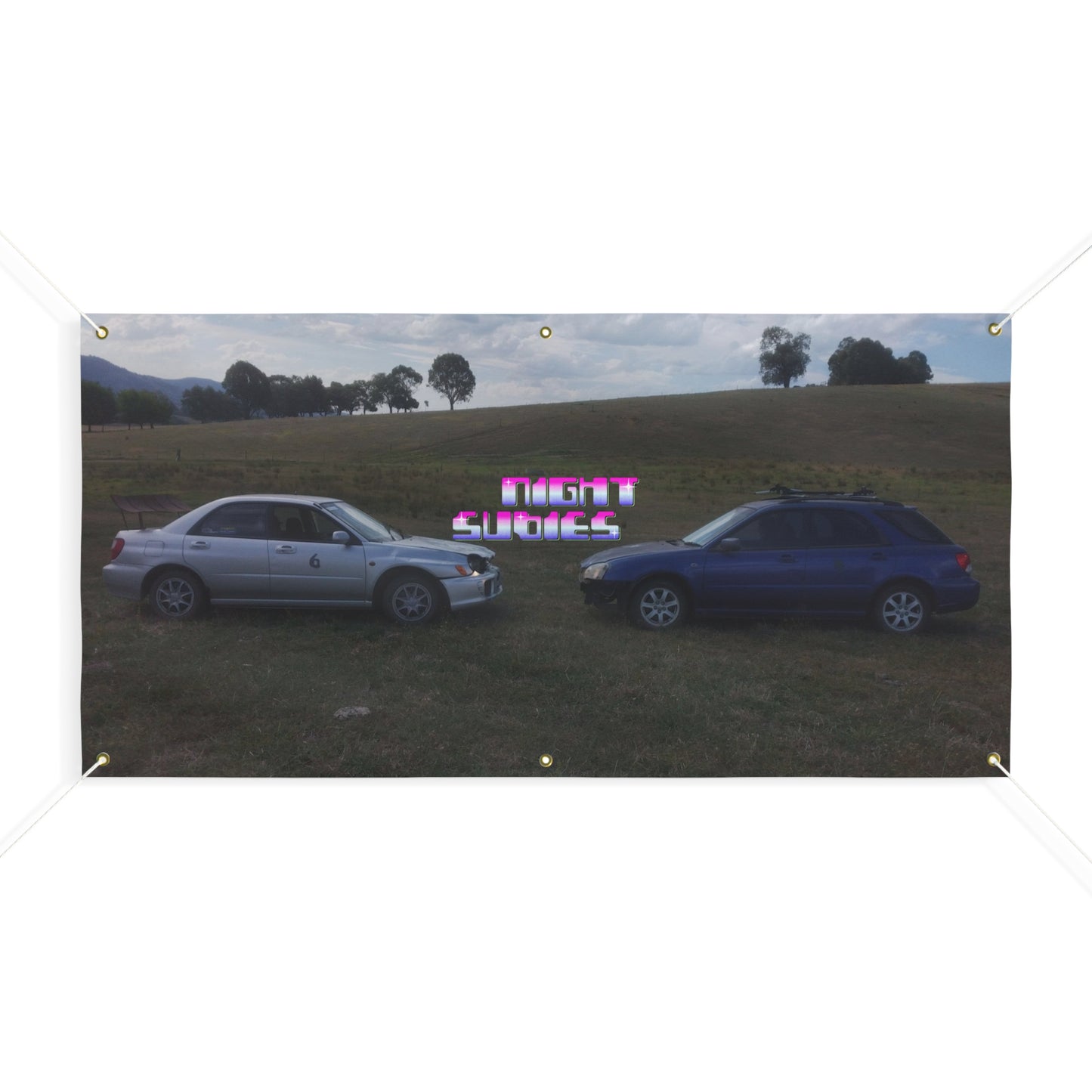 NIGHTSUBIES Subaru & Bubble Banner