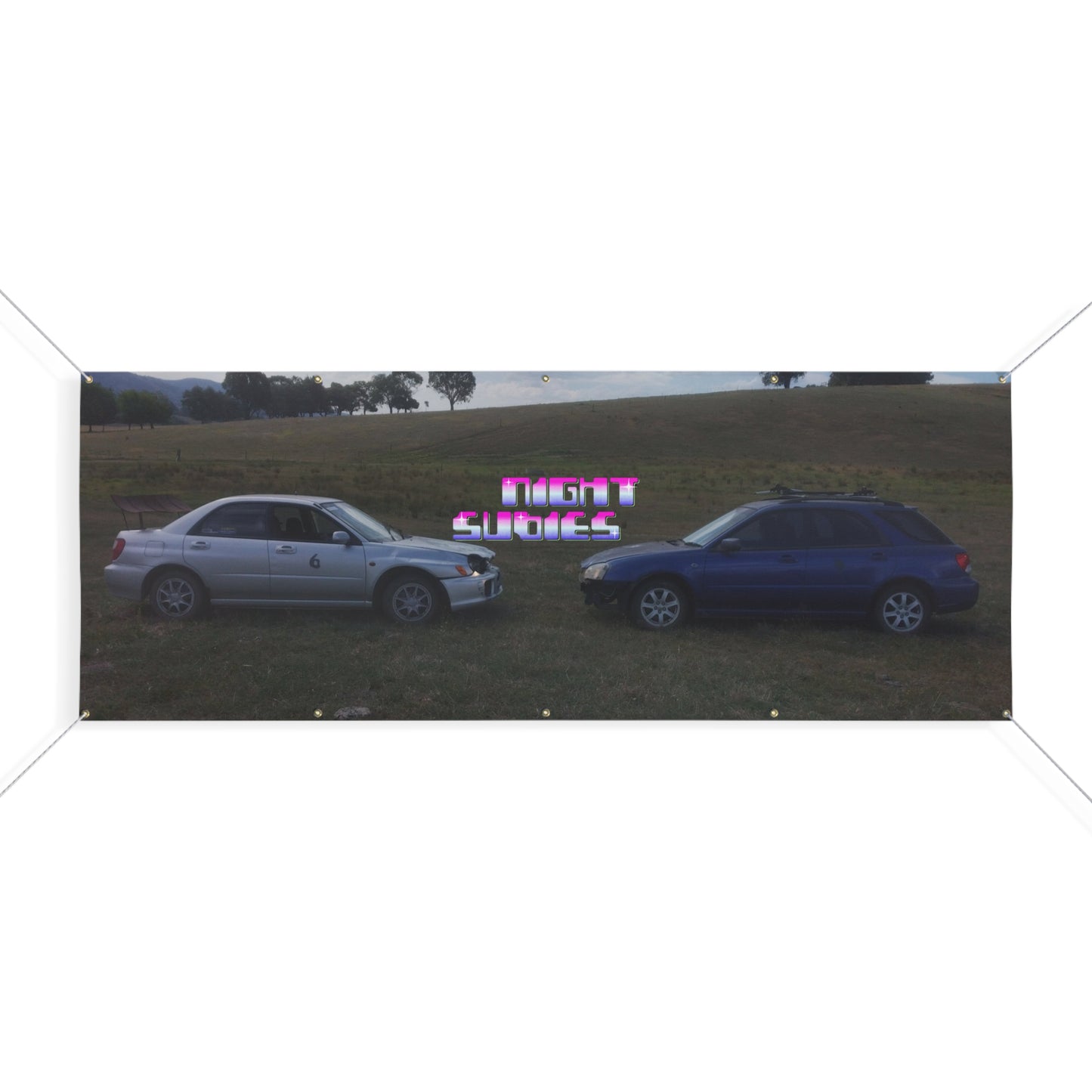 NIGHTSUBIES Subaru & Bubble Banner