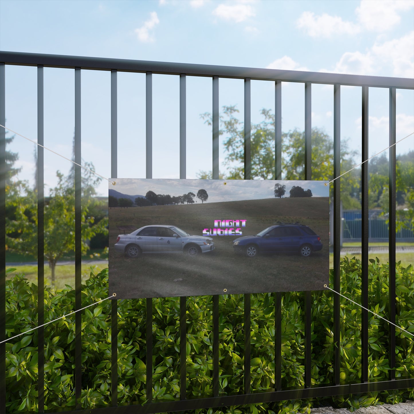 NIGHTSUBIES Subaru & Bubble Banner