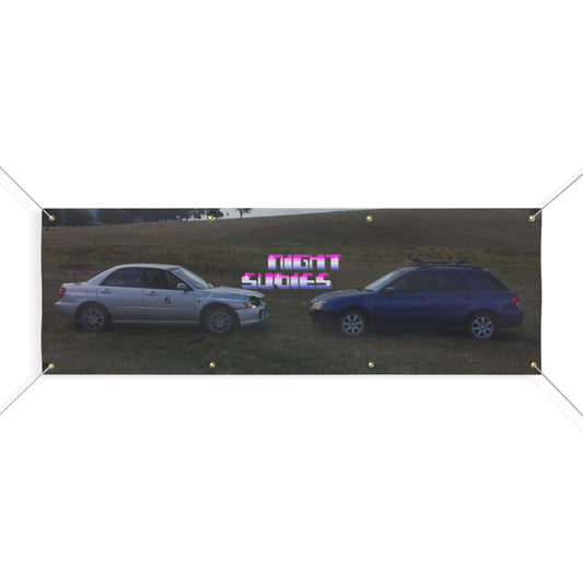 NIGHTSUBIES Subaru & Bubble Banner