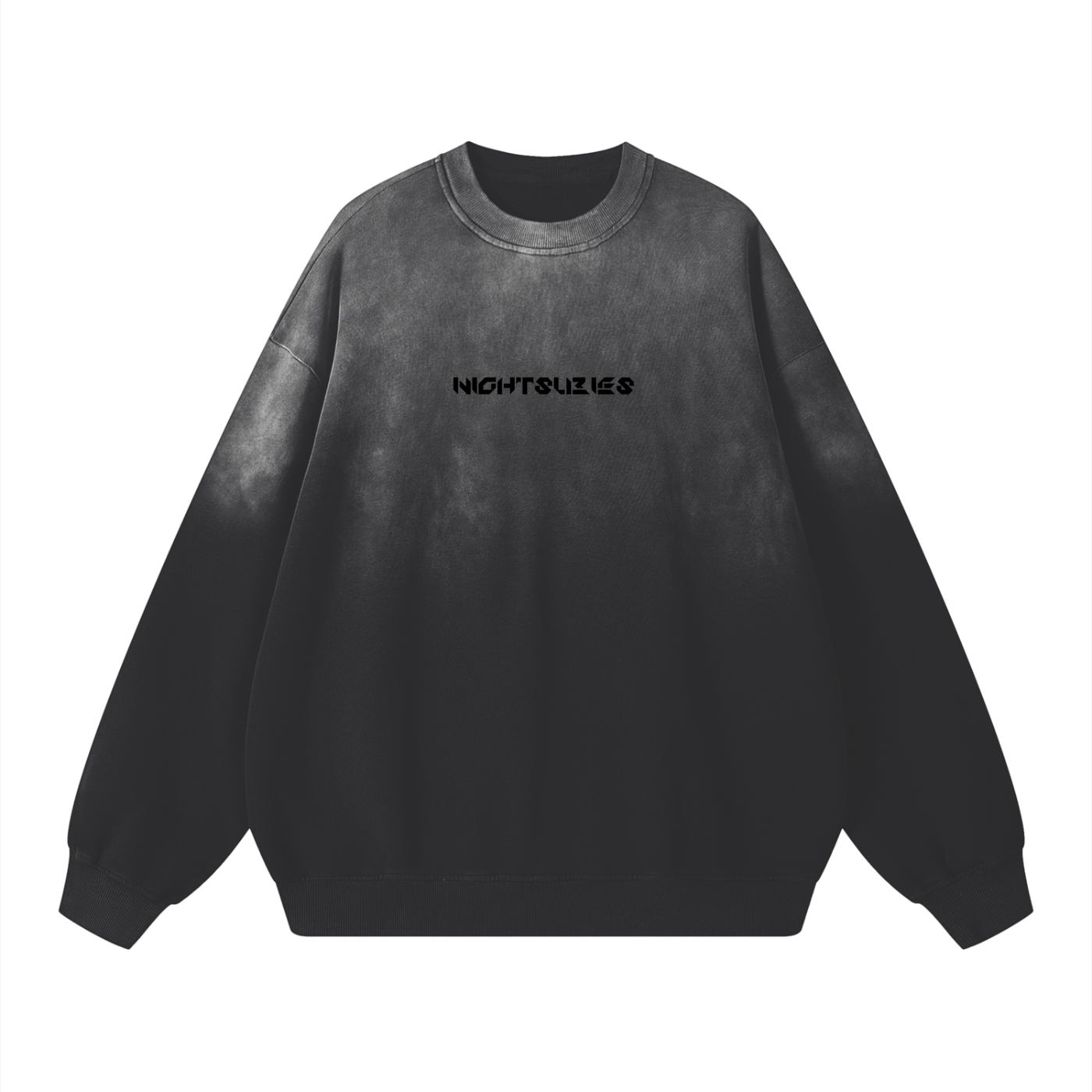 NIGHTSUBIES Dream Butterfly -Wash Drop-Shoulder Sweatshirt