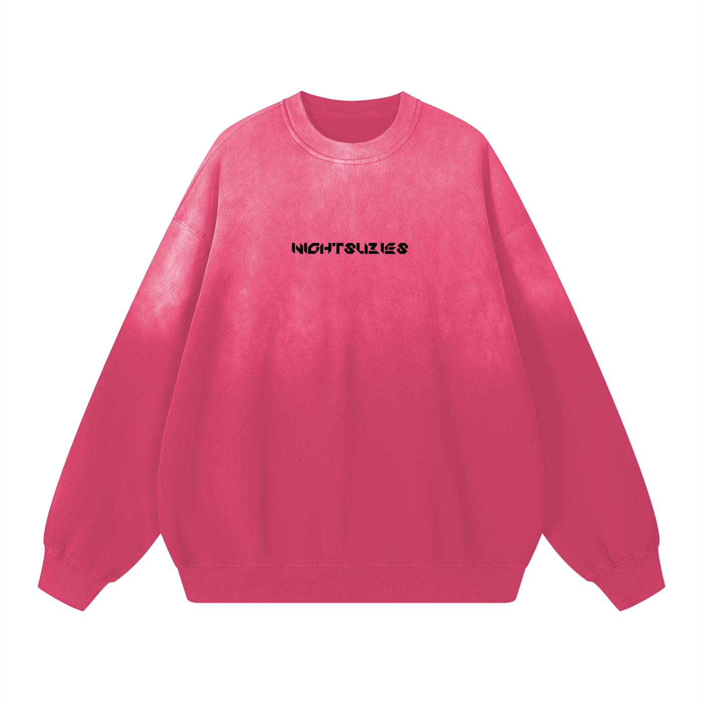 NIGHTSUBIES Dream Butterfly -Wash Drop-Shoulder Sweatshirt